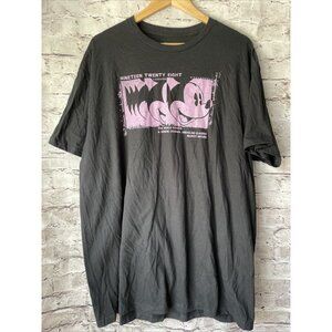 Disney Black T-Shirt Mickey Mouse Cartoon Frames 1928 2XL‎